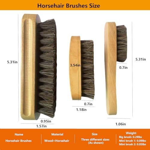 Horsehair Laundry Stain Brush Clothe Brush Shoe Soft Bristle Cleaning Brush - Image 5