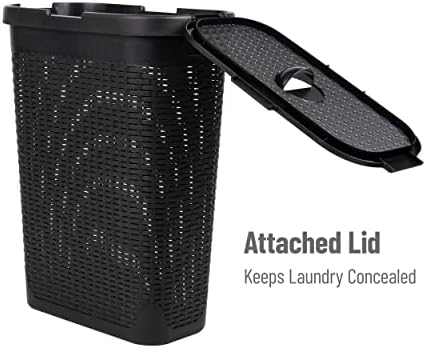 Mind Reader Slim Laundry Hamper - Image 5
