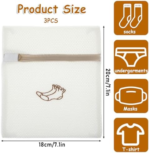 3 PCS Delicate Laundry Bag, Mesh Bags - Image 2