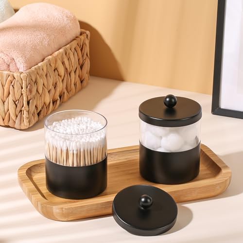 Gaussra Black Apothecary Jar, Bathroom Jar - Image 2