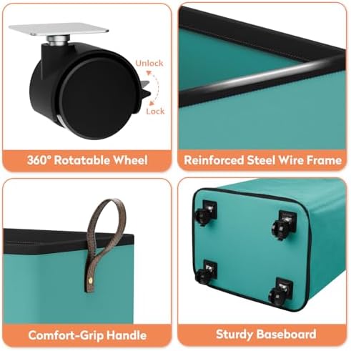 SpaceTrove Rolling Laundry Basket - Image 7