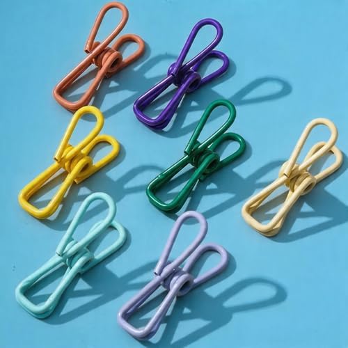 Portable Clothesline with 12 Clothespins, Plus 20 Colorful Clips, Adjustable - Image 2