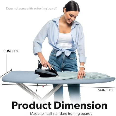 Home Intuition Extra Thick Ironing Board Cover and Pad Iron Scorch Resistant - Image 6