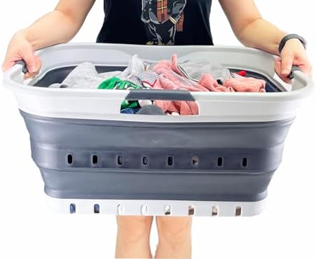 SAMMART 42L Collapsible Plastic Laundry Basket - Image 7