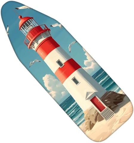 Nuxovilar Lighthouse Seagulls Ironing Board Cover 15x54 Polyester by Nuxovilar