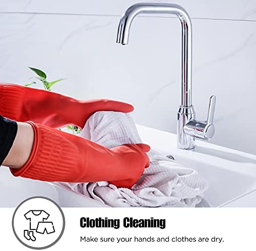 Rubber cleaning gloves 1 or 3 Pairs - Image 3