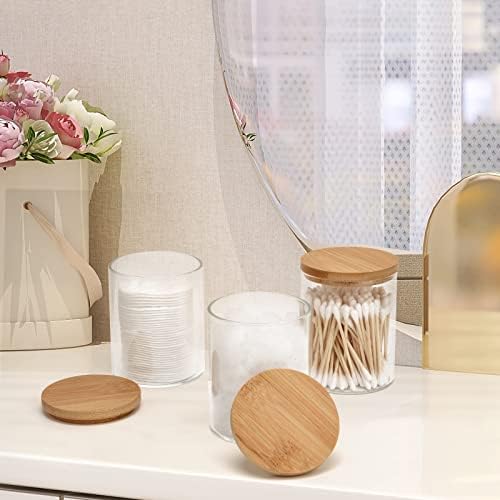 BKYFPQ 3 Pack Glass Qtip Holder Dispenser - Image 4