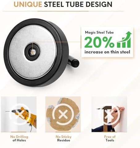 Neosmuk Magnetic Hooks Steel Tube Design - Image 3