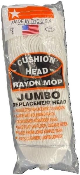 Jumbo Rayon Replacement Mop Head 2-Pack - Image 2