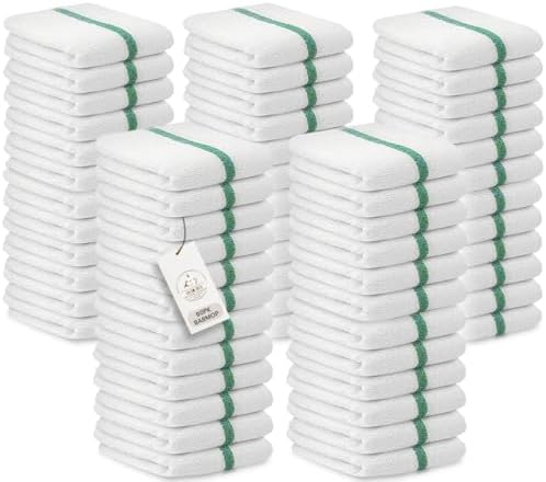 Bar Mop Towels Pack of 60 – Bulk Terry Cleaning Rags 16"x19" – Absorbent by ASTILTEXCottonTowels