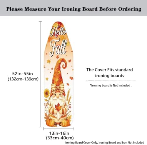 Flashideas Thanksgiving Fall Ironing Board Cover and Pad 15x54 Inch Standard - Image 5
