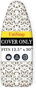 UniSimp Small Ironing Board Cover and Pad 12.5"x30" Small Iron Board Cover by UniSimp