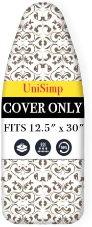 UniSimp Small Ironing Board Cover and Pad 12.5"x30" Small Iron Board Cover by UniSimp