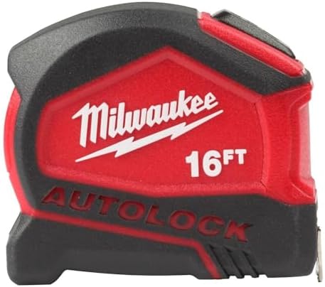 Milwaukee measure tape TAPE MEASURE AUTOLOCK 16FT by Unknown