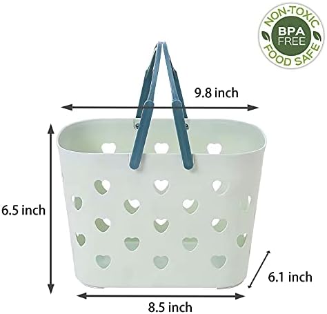 Portable Shower Caddy with Handle Plastic Shower Basket Organizer - Image 5