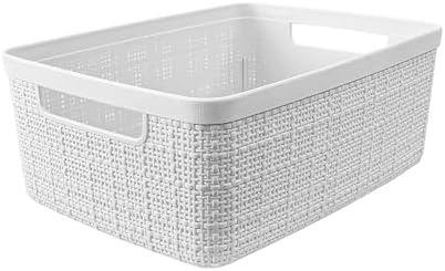 Curver Set of 8 Small 4.5L Jute Decorative Plastic Organization and Storage - Image 3