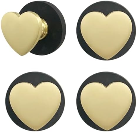 4pcs Heart Coat Hook, Magnetic Hooks Heavy Duty by ZH-ZHENGHENG