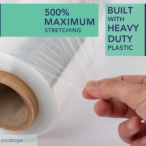 8 Rolls 18" x 1500 Ft Stretch Wrap Heavy Duty, Industrial Strength Shrink Wrap - Image 4