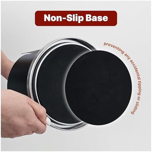 Stainless Steel Paper Towel Holder Countertop, Modern Covered Design, Weighted - Image 4