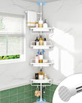 ALLZONE Corner Shower Caddy Tension Pole, Extendable Rustproof Stainless Steel by ALLZONE
