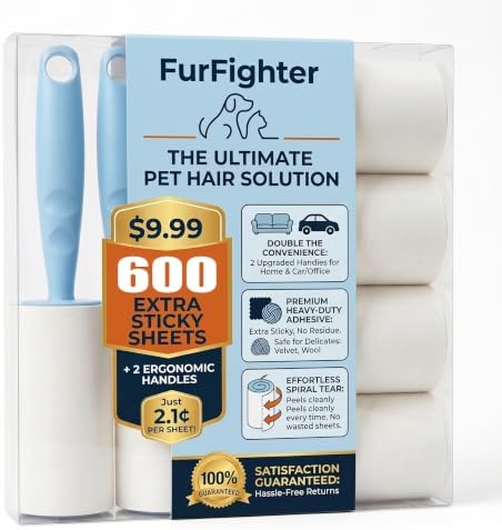 600 Sheets Extra Sticky Lint Rollers by Unknown