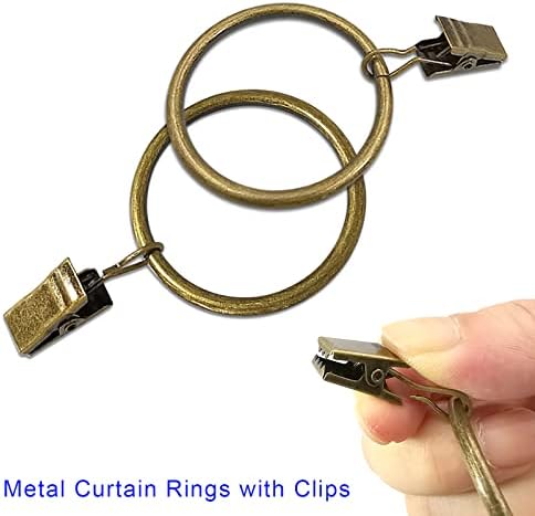 LLPJS 60 Pack Metal Curtain Rings - Image 4