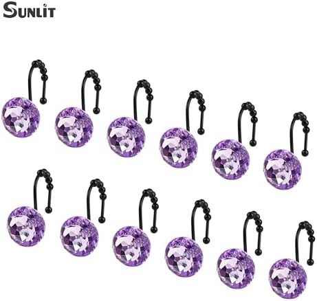 Sunlit Luxury Design Round Purple Diamond Crystal Gem Bling - Image 3