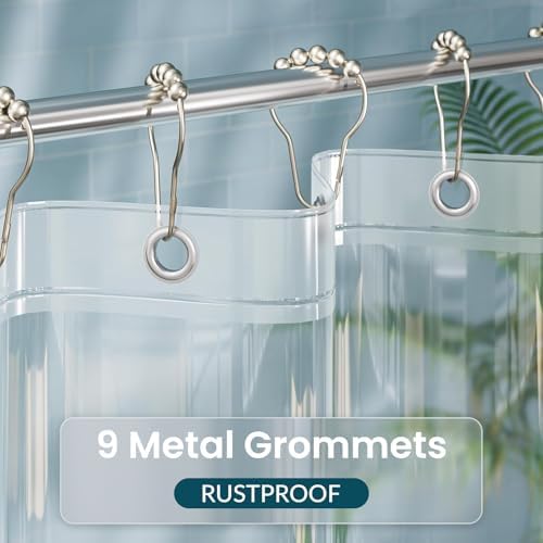 Titanker Clear Shower Curtain Liner, 54x78 Small Stall Shower Liner Lightweight - Image 4