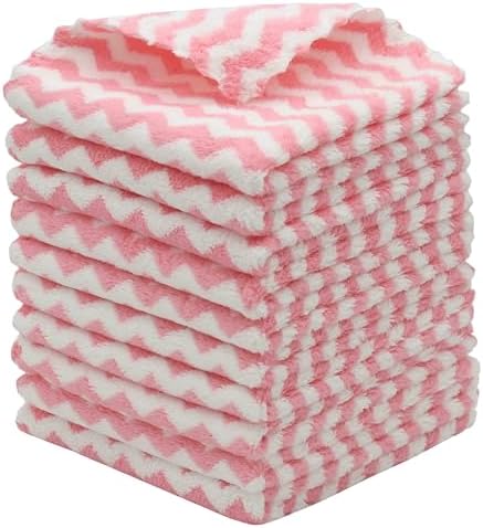 Microfiber Cleaning Cloth, 10 Pack Microfiber Rags by HFGBLG