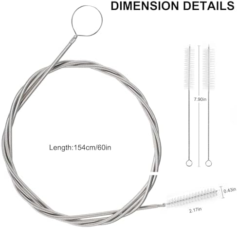 CiaraQ 11-Piece White Tube & Pipe Cleaning Brush Set - Image 4