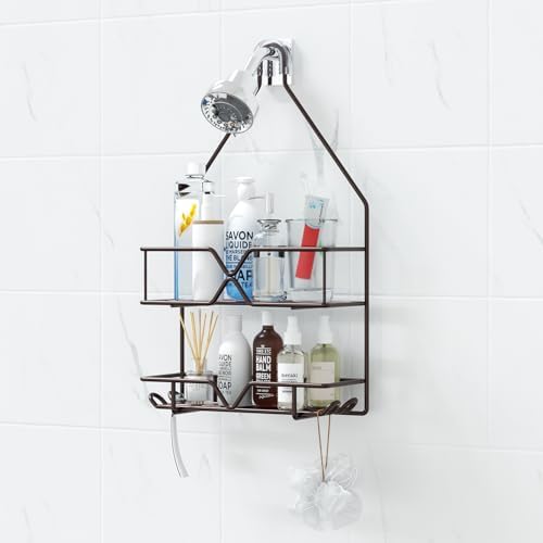 TreeLen Shower Caddy over Shower Head Hanging Bathroom Caddy by TreeLen