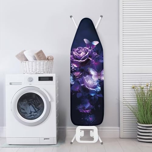 Purple Rose Ironing Board Cover and Pad Extra Thick Heavy Duty Padded 3 Layers - Image 4