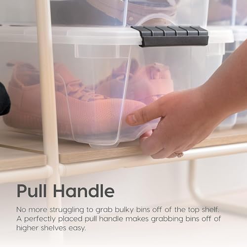 IRIS USA 4-Pack 13 Quart Storage Bins - Image 6