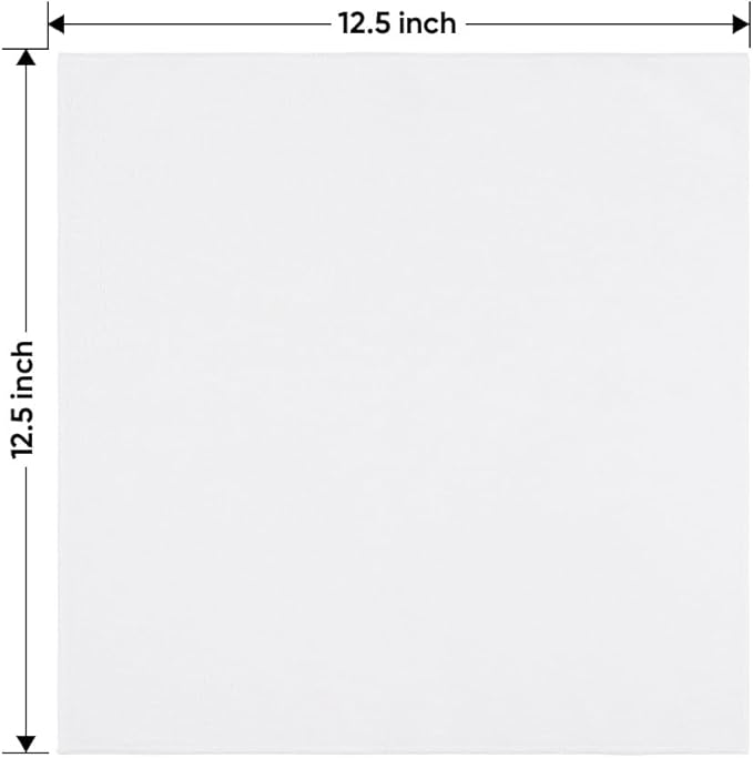 HOMEXCEL White Microfiber Cleaning Cloth 6 Pack 12.5 x 12.5 inch Microfiber - Image 7