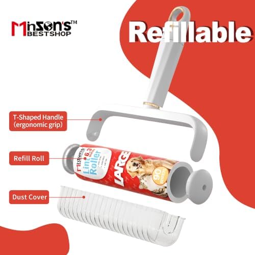 Minson’s BestShop Extra Sticky Lint Roller, 6.3” Extra Wide - Image 4