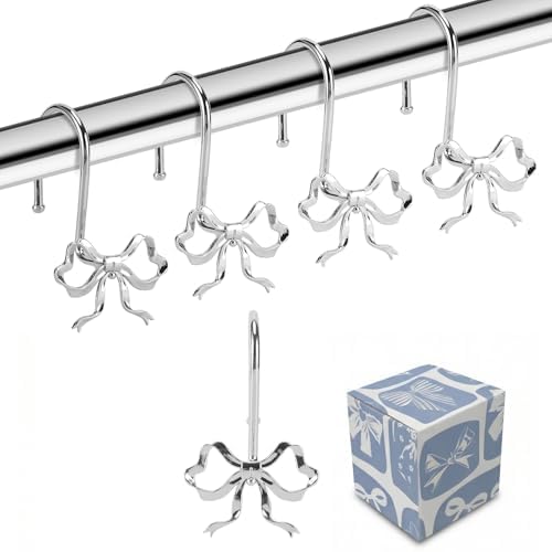 Bow Shower Curtain Hooks by YanKiTour