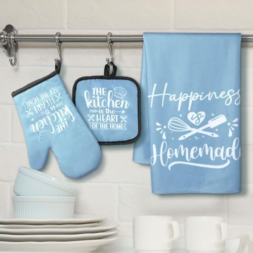 Sratte 6 Pcs Kitchen Decor Accessories Set, Light Blue - Image 2