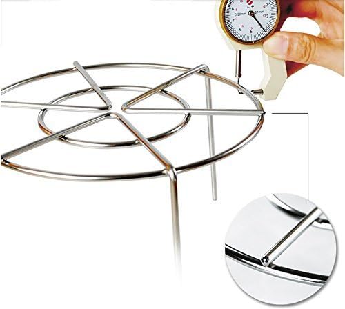 Steam Rack,Steaming Rack Stand,Steamer Basket,Heavy Duty Stainless Steel Metal Multi-function By Meleg Otthon (5.9" Diameter X1.2"High)