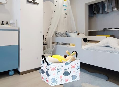 MAIZMZ Cute Storage Basket Gifts Basket Toys Organizer Waterproof Kids Hamper - Image 4