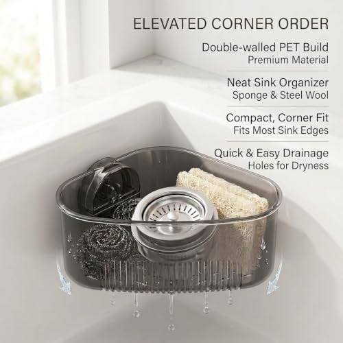 2PCS Corner Sink Organizer Rack - Image 3