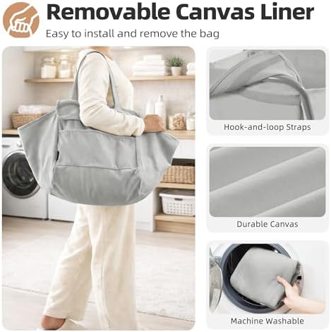 STORAGE MANIAC Collapsible Laundry Cart - Image 3
