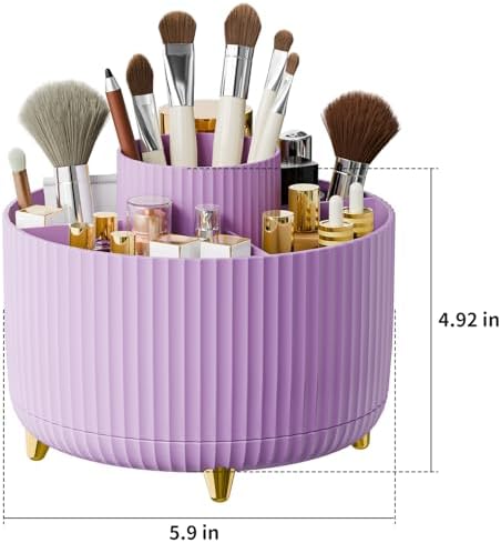 fanado 360° Rotate Makeup Brush Holder Organizer, Makeup Organizers Countertop - Image 4