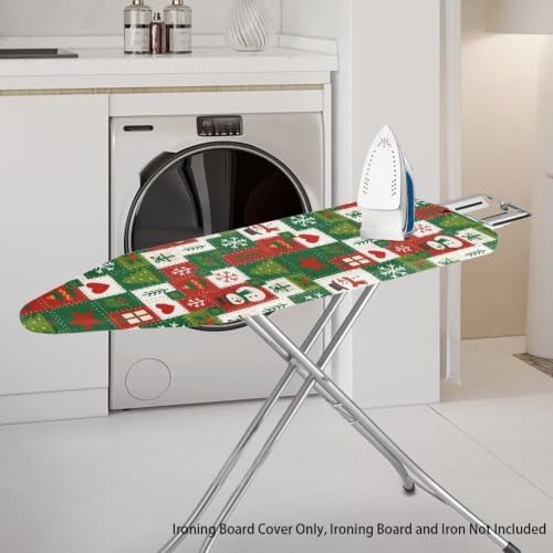 Flashideas Red Green Christmas Tree Ironing Board Cover and Pad 15x54 Inch - Image 2