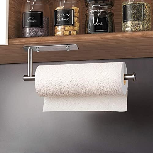 VAEHOLD Self Adhesive Paper Towel Holder Under Cabinet Mount, Wall Mounted - Image 5