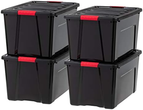 IRIS USA 4-Pack 72 Quart Storage Bins by IRISUSA