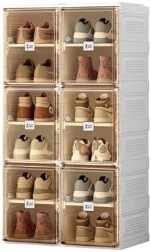 ANTBOX Shoe Organizer Storage Box, Portable Folding Shoe Rack by ANTBOX
