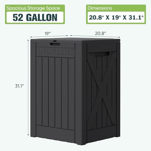 Greesum 52 Gallon Large Outdoor Package Delivery Box - Image 5