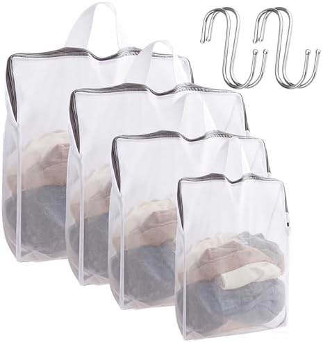 4Pcs Hanging Mesh Laundry Bags for Socks and Delicates by VILPKWMP