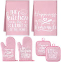 Sratte 6 Pcs Pink Kitchen Decor Accessories Set by Sratte