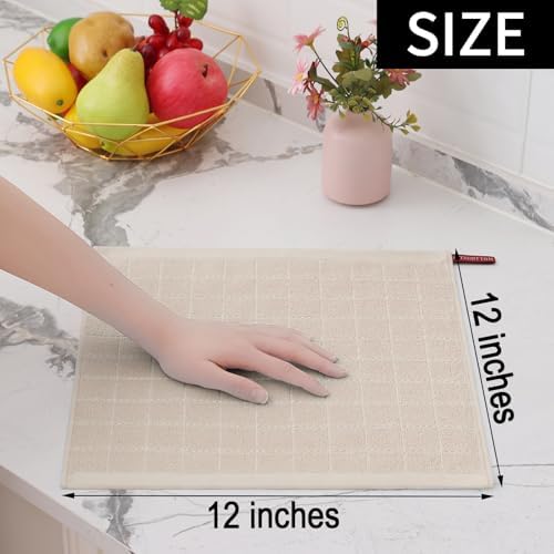 Homaxy 100% Cotton Terry Kitchen Dish Cloths, 6 Pack - Image 5